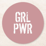 PORTA-COPO DE PAPEL REDONDO PWR GRL -<br><div class="desc">Porta copos de energia da garota personalizada</div>