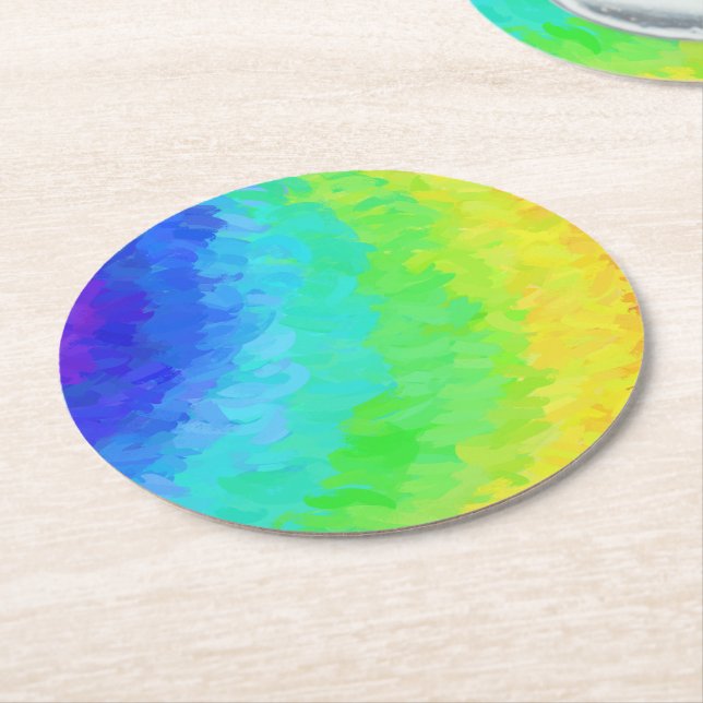 Porta-copo De Papel Redondo Rainbow Icy (Angulado)