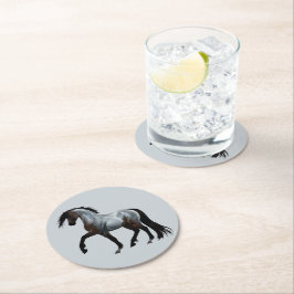 Porta-copo De Papel Redondo Ramirez - spanisches Pferd, laufend -