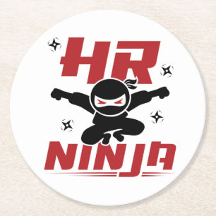 Porta-copo De Papel Redondo Recursos Humanos do HR Ninja