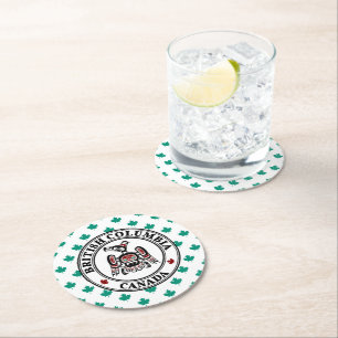 Porta-copo De Papel Redondo Red Black Kaigani Thunderbird Americano