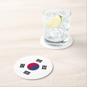 Porta-copo De Papel Redondo República da Coreia