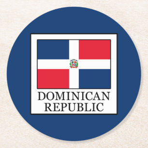 Porta-copo De Papel Redondo República Dominicana