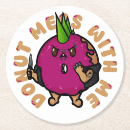 Porta-copo De Papel Redondo Rosquinha Mess Comigo