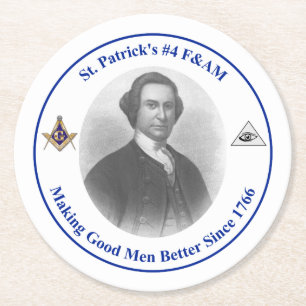 Porta-copo De Papel Redondo Rua. A Porta copos de Papel Redondo nº 4 do Patri