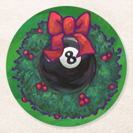 Porta-copo De Papel Redondo Rua de Natal de Ball 8