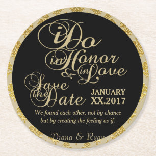 Porta-copo De Papel Redondo Salvar as Portas copos de Data