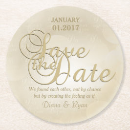 Porta-copo De Papel Redondo Salvar as Portas copos de Data