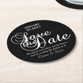 Porta-copo De Papel Redondo Salvar as Portas copos de Data