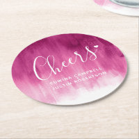 Saúde portas copos de papel vermelho-rosa para lav
