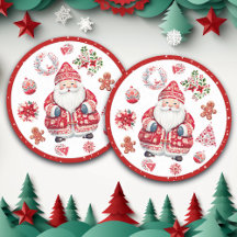 Scandinávia Santa Claus Red