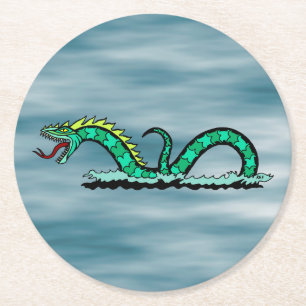 Porta-copo De Papel Redondo Sea Serpent