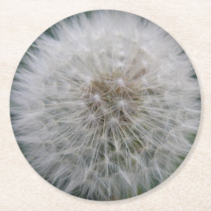 Porta-copo De Papel Redondo Seeding Dandelion Flower Paper Portas copos