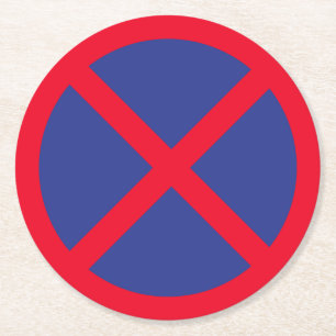 Porta-copo De Papel Redondo Sem Sinal de Pé ou Estacionamento   Portas copos r