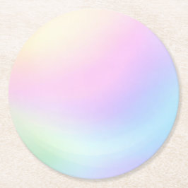 Porta-copo De Papel Redondo  Sensory Friendly Pastel Gradient