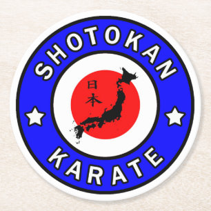 Porta-copo De Papel Redondo Shotokan Karate