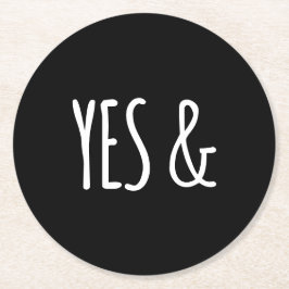 Porta-copo De Papel Redondo SIM & | Portas copos de papel | Preto + Branco