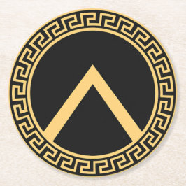 Porta-copo De Papel Redondo Símbolo Geométrico Na moda Minimalista