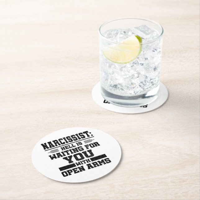 Porta-copo De Papel Redondo Sobrevivência Narcisista (Insitu)