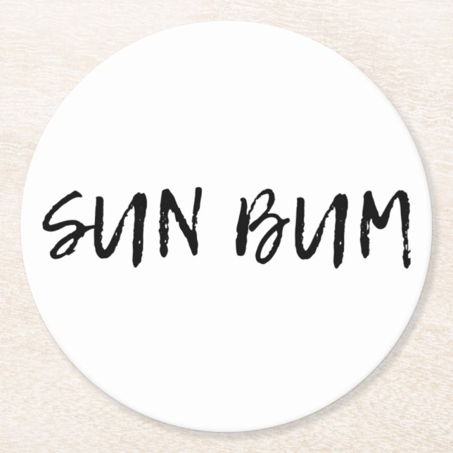 Porta-copo De Papel Redondo Sun Bum (Frente)