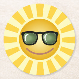 Porta-copo De Papel Redondo Sun feito sob encomenda