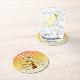 Porta-copo De Papel Redondo Sundowner Tequila Cocktail