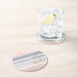 Porta-copo De Papel Redondo Sunset Beach Wedding | Seaside Wedding