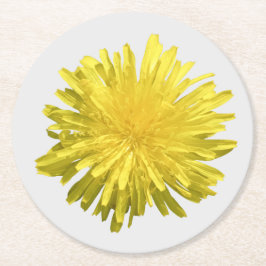 Porta-copo De Papel Redondo Suporte de Papel Amarelo Dandelion