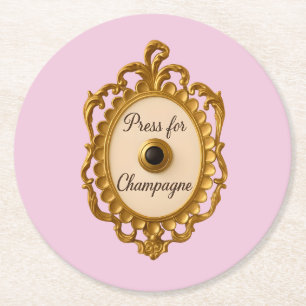 Porta-copo De Papel Redondo Suporte para Carrinho de Bar de Champanhe Veuve Co