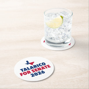 Porta-copo De Papel Redondo Talarico para Senado Eleição 2026 Texas