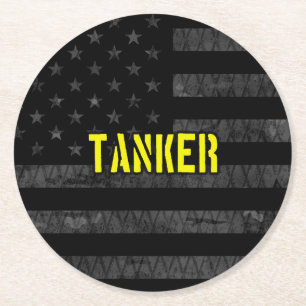 Porta-copo De Papel Redondo Tanker subjugou bandeira americana