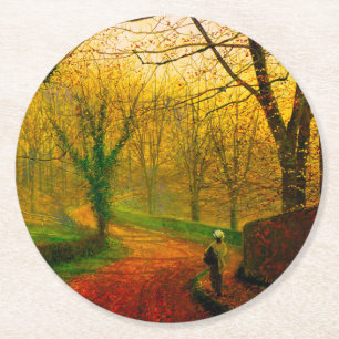 Porta-copo De Papel Redondo Tarde de novembro Stapleton Park Grimshaw