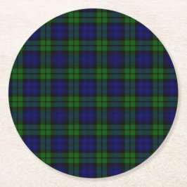Porta-copo De Papel Redondo Tartan de Blackwatch