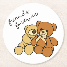 Porta-copo De Papel Redondo Teddy bears