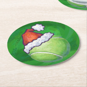Porta-copo De Papel Redondo Tênis Ball Green