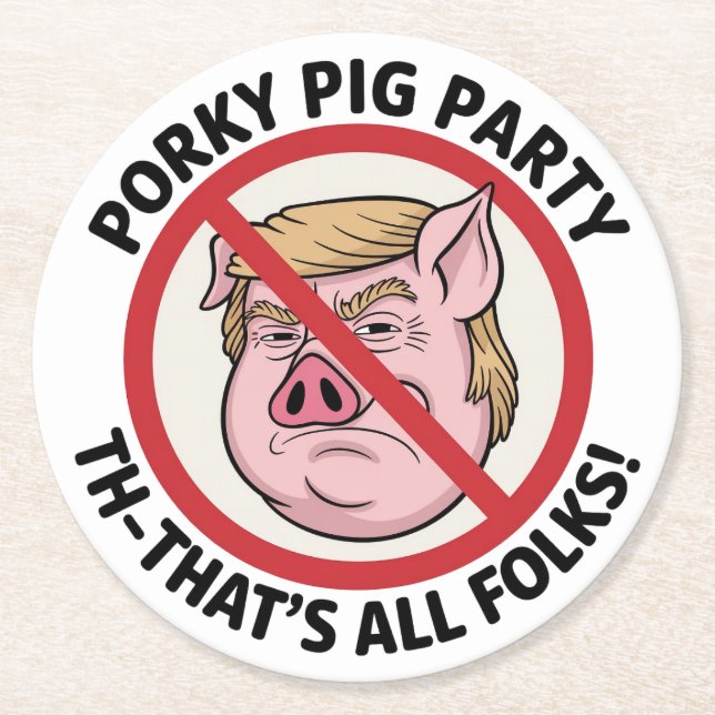 Porta-copo De Papel Redondo The Final Snort: Ending the Political Monopoly (Frente)