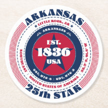 Tipografia do Arkansas Red White Blue