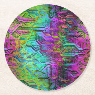 Porta-copo De Papel Redondo titânio anodizado: