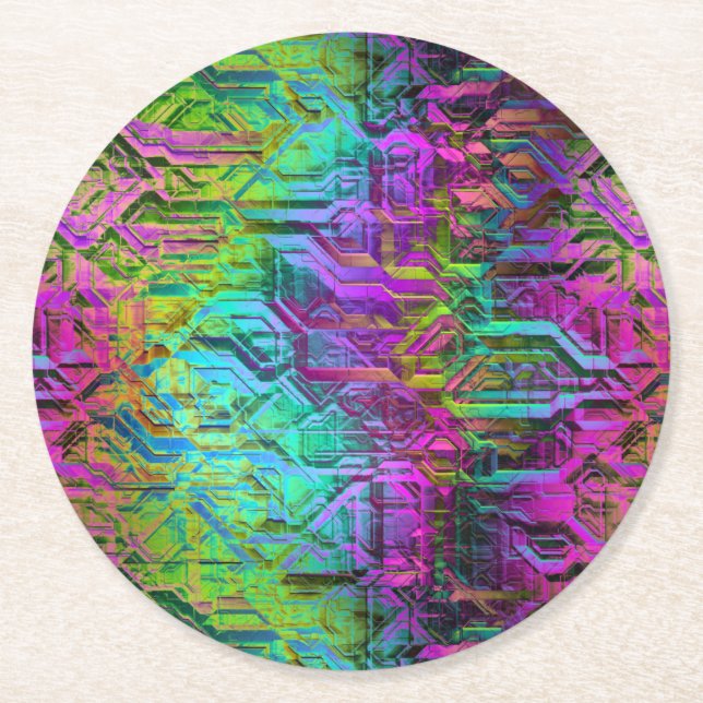 Porta-copo De Papel Redondo titânio anodizado: (Frente)