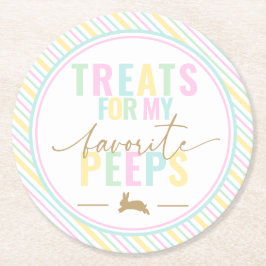 Porta-copo De Papel Redondo Tratamentos Para A Páscoa Do Pastel Coelho Da Pásc