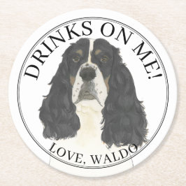 Porta-copo De Papel Redondo Tricolor personalizado - Espanhol Springer