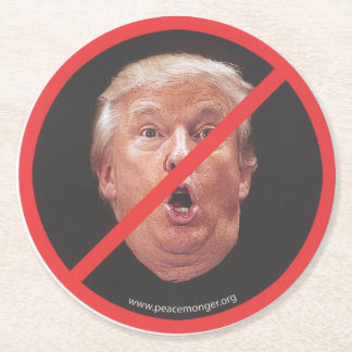 Porta-copo De Papel Redondo Trump Face Paper Coaster