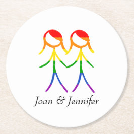 Porta-copo De Papel Redondo Uma Ronda de Amor