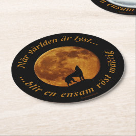 Porta-copo De Papel Redondo Underlägg — Mäktig röst