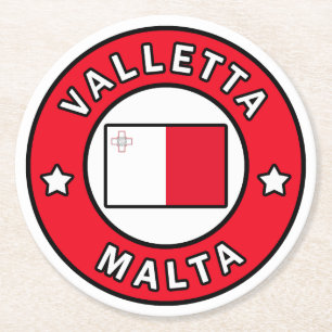 Porta-copo De Papel Redondo Valletta Malta