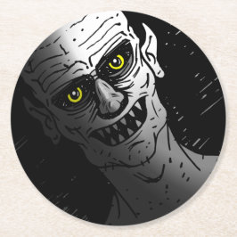 Porta-copo De Papel Redondo Vampiro Devilish Halloween