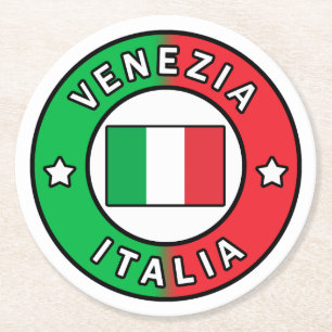 Porta-copo De Papel Redondo Venezia Italia
