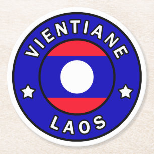 Porta-copo De Papel Redondo Vientiane Laos