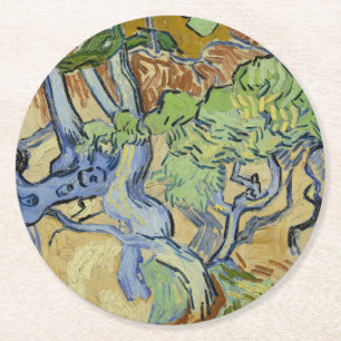 Porta-copo De Papel Redondo Vincent van Gogh - Raízes de árvore