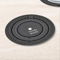 Vinilo preto personalizado Lp